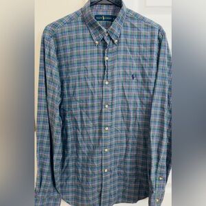 Ralph Lauren 100%‎ Cotton Multicolored Men’s Large Long Sleeve Button Down